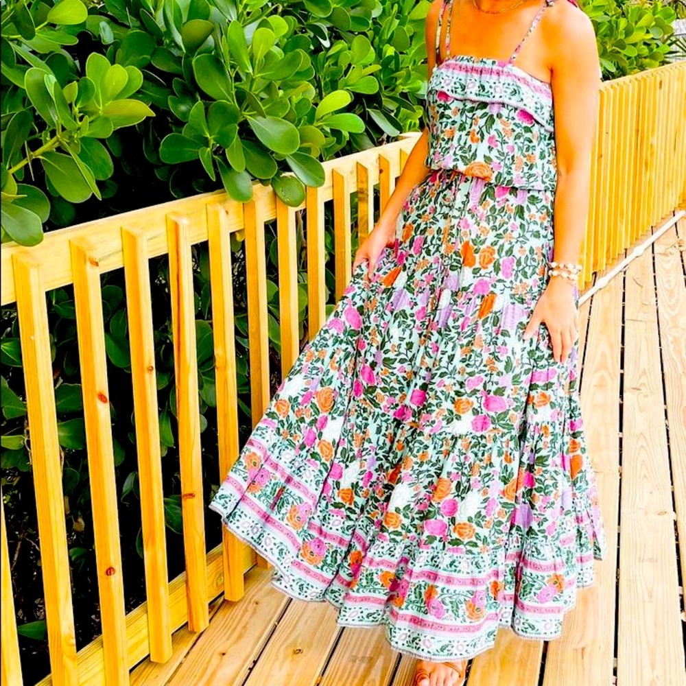 Sea Lustre Mila Tassel Tie Maxi Dress - Size S/M